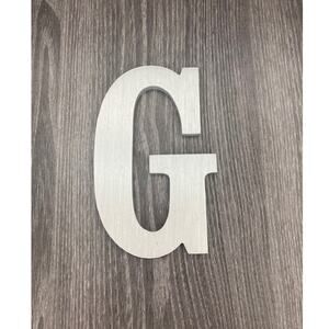 Aluminum Letter G - Silver G Wall Hanging